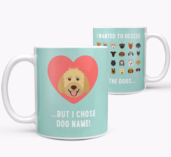 'Rescue All The Dogs' - Personalised {breedFullName} Mug